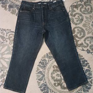 NWT old navy high rise slouchy straight jeans